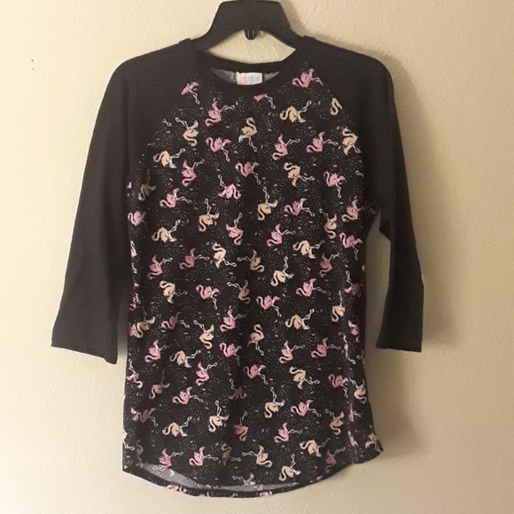 LuLaRoe Tops - Lularoe flamingos shirt Randy